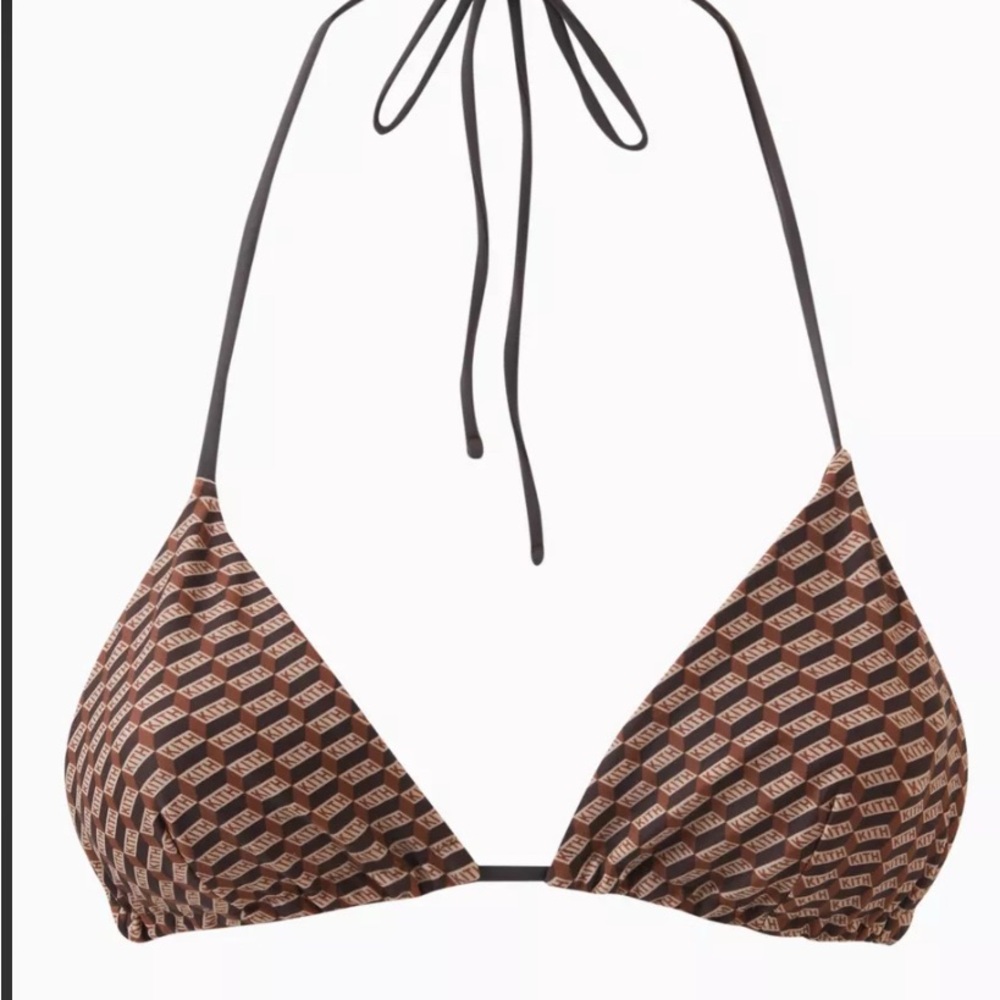 Kith Brown Logo Bikini Top